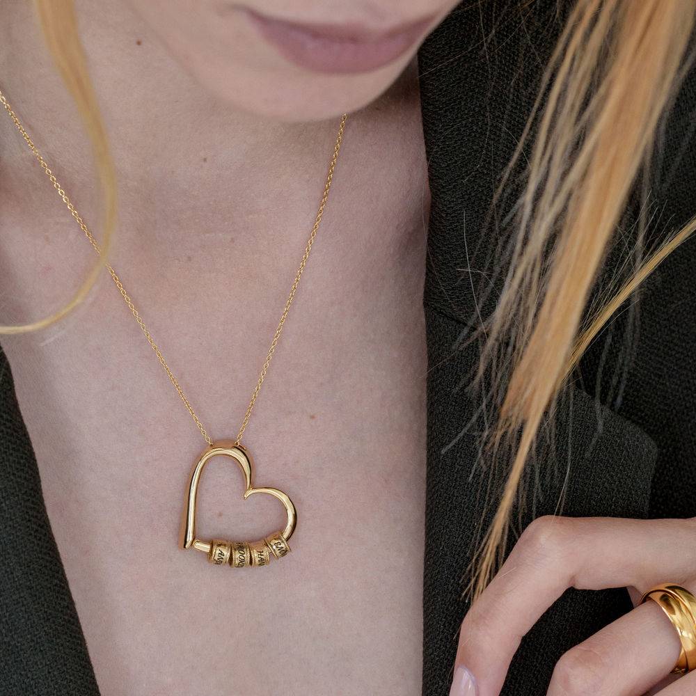 Collier avec nom et cœur