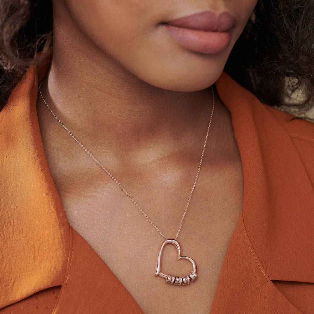 Collier avec nom et cœur