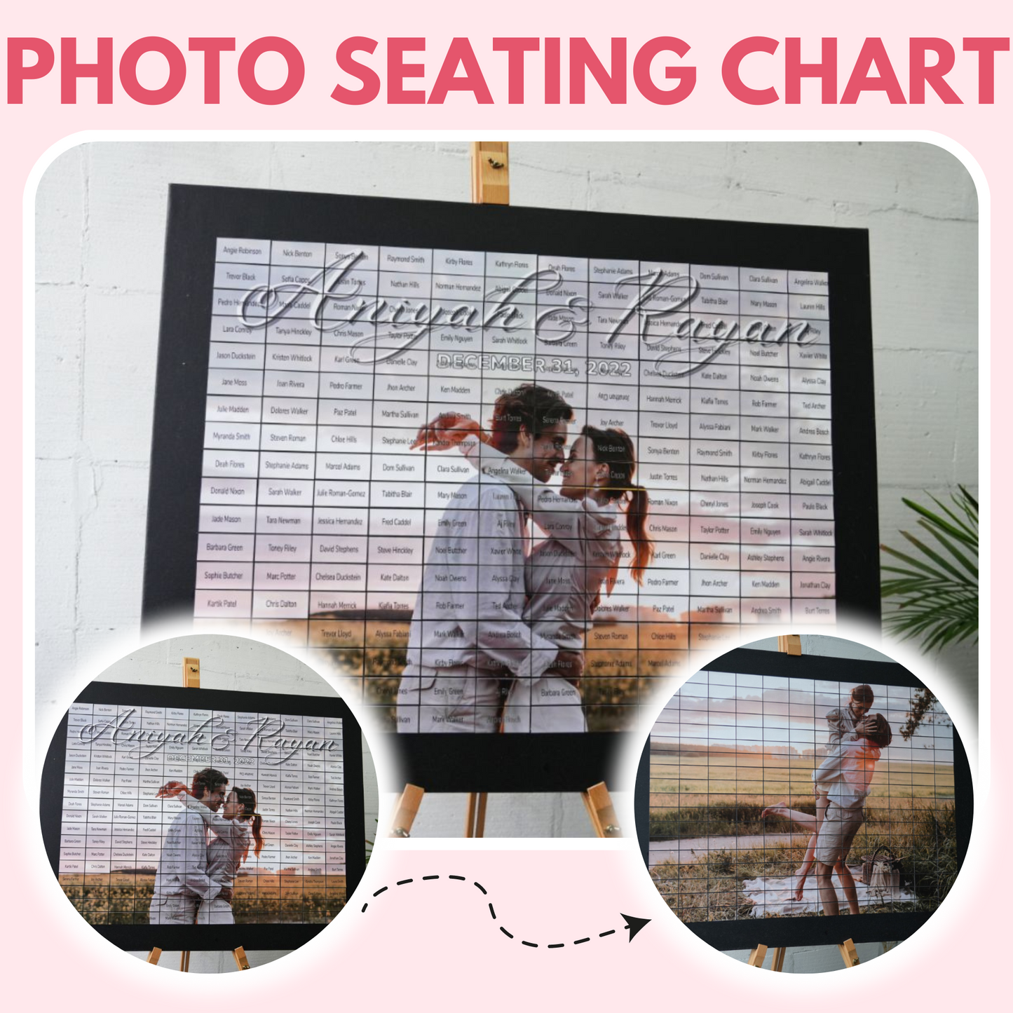 Affichage du plan de salle avec photos