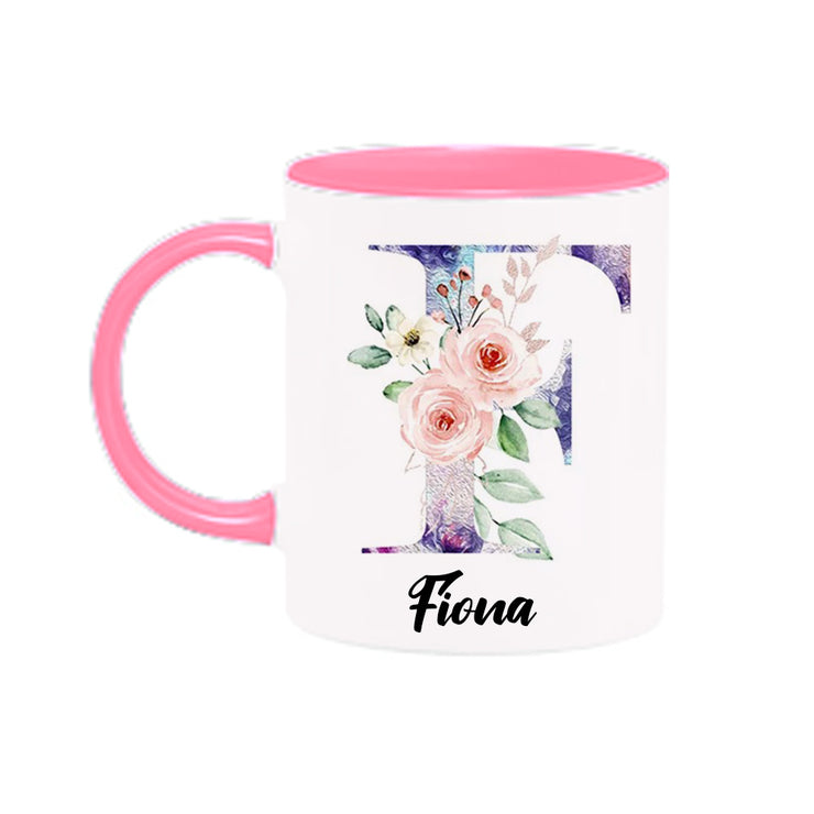 Mug floral personnalisé 