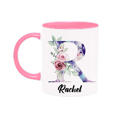 Mug floral personnalisé 