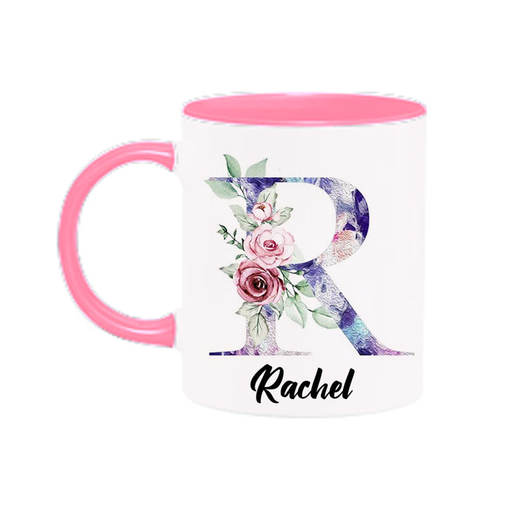 Mug floral personnalisé 