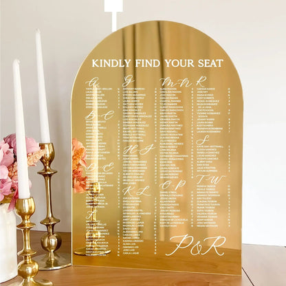Aurielle Mirror Seating Chart