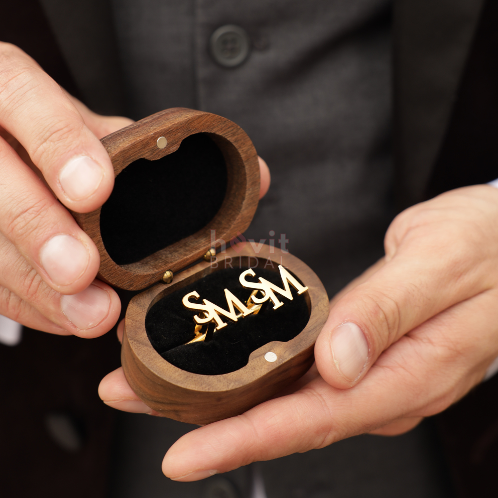 Boutons de manchette initiales