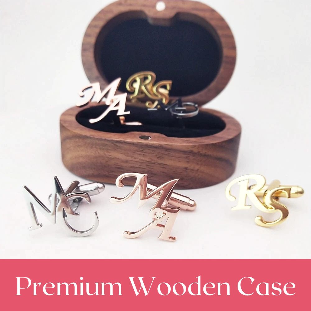Initials cufflinks (Buy 1 Get 1 FREE)