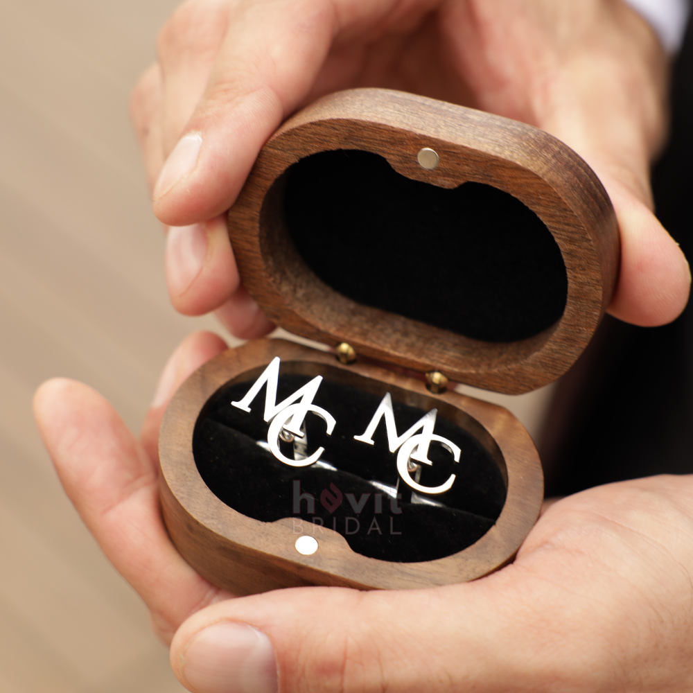 Boutons de manchette initiales