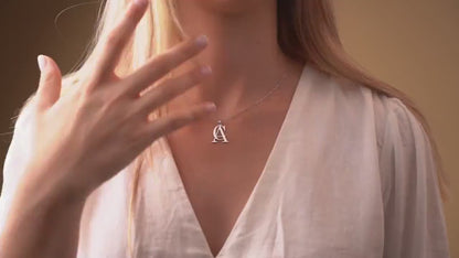 Collier initial personnalisé