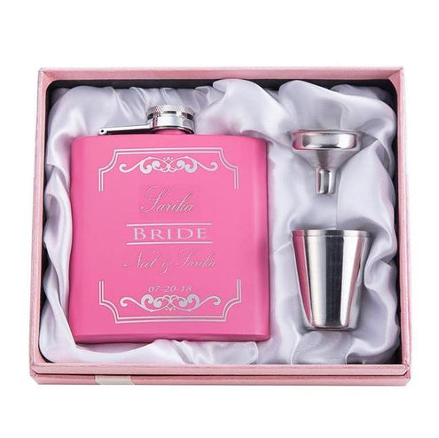 Flacon rose personnalisé | Cadeau de demoiselle d'honneur 