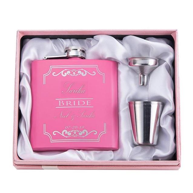 Flacon rose personnalisé | Cadeau de demoiselle d'honneur 